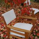 Pair of vintage poly-seat armchairs