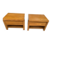 2 vintage 70s Scandinavian style bedside tables in honey oak.