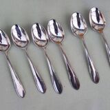 Six silverplated teaspoons