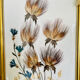 Vintage framing floral feather patterns