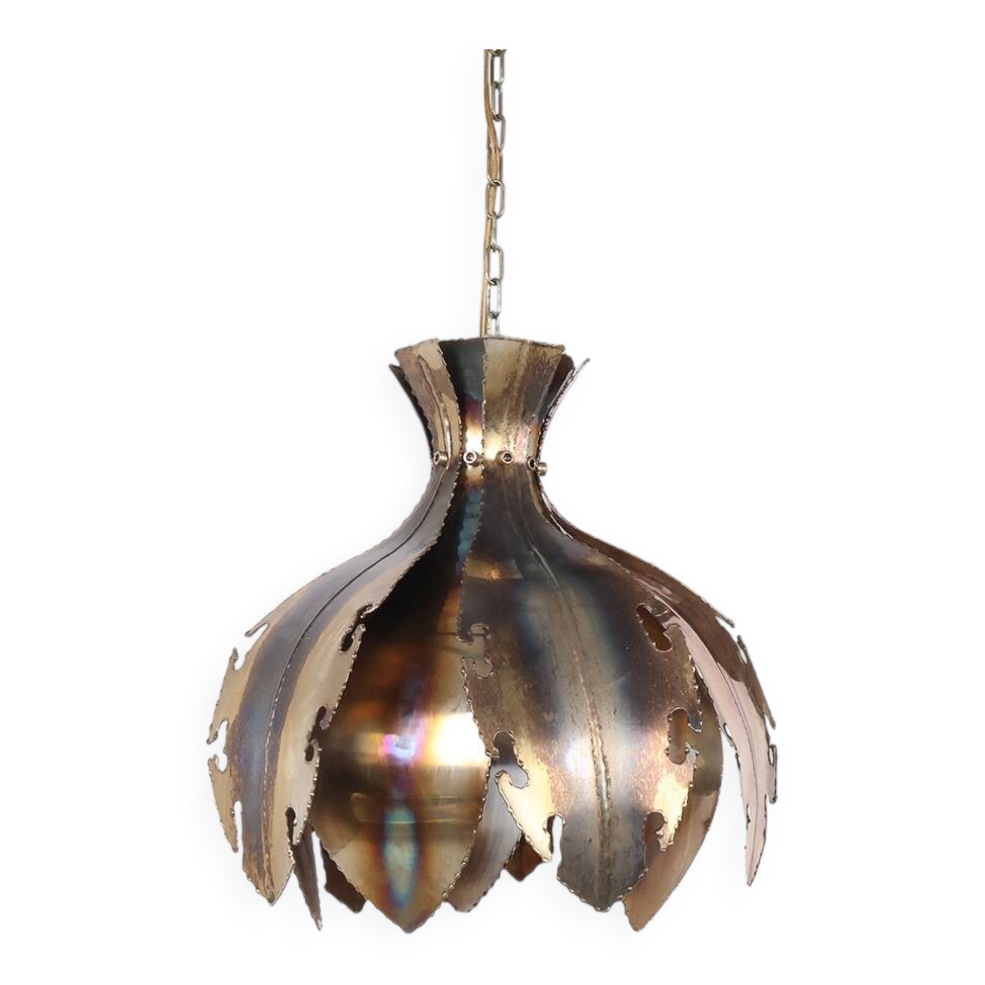 Holm Sorensen "Union" brass pendant lamp, 1960s