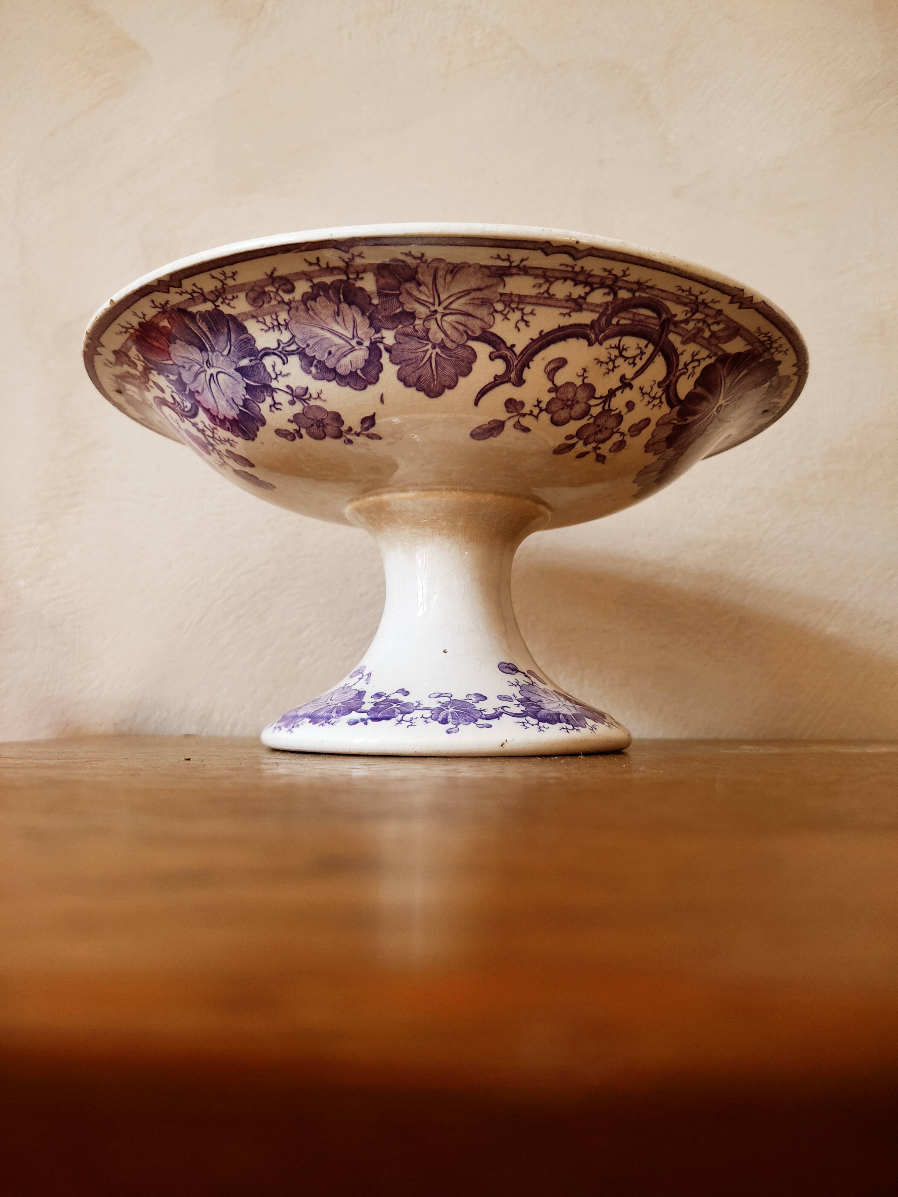 Old compotier by Sarreguemines