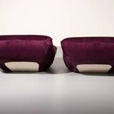 Purple Papillon lounge chairs by Guido Maria Rosati for Giovannetti, mind condition
