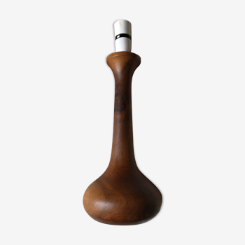 Pied de lampe danoise en teck années 60 scandinave