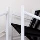 Indoor/Outdoor pair of Black/White Armchairs