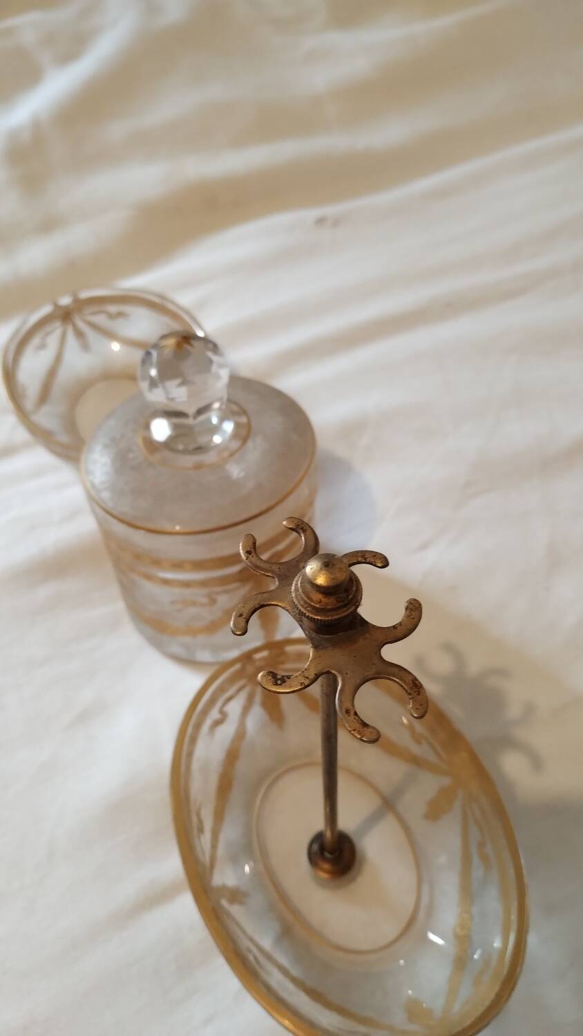 Saint Louis crystal toiletry set