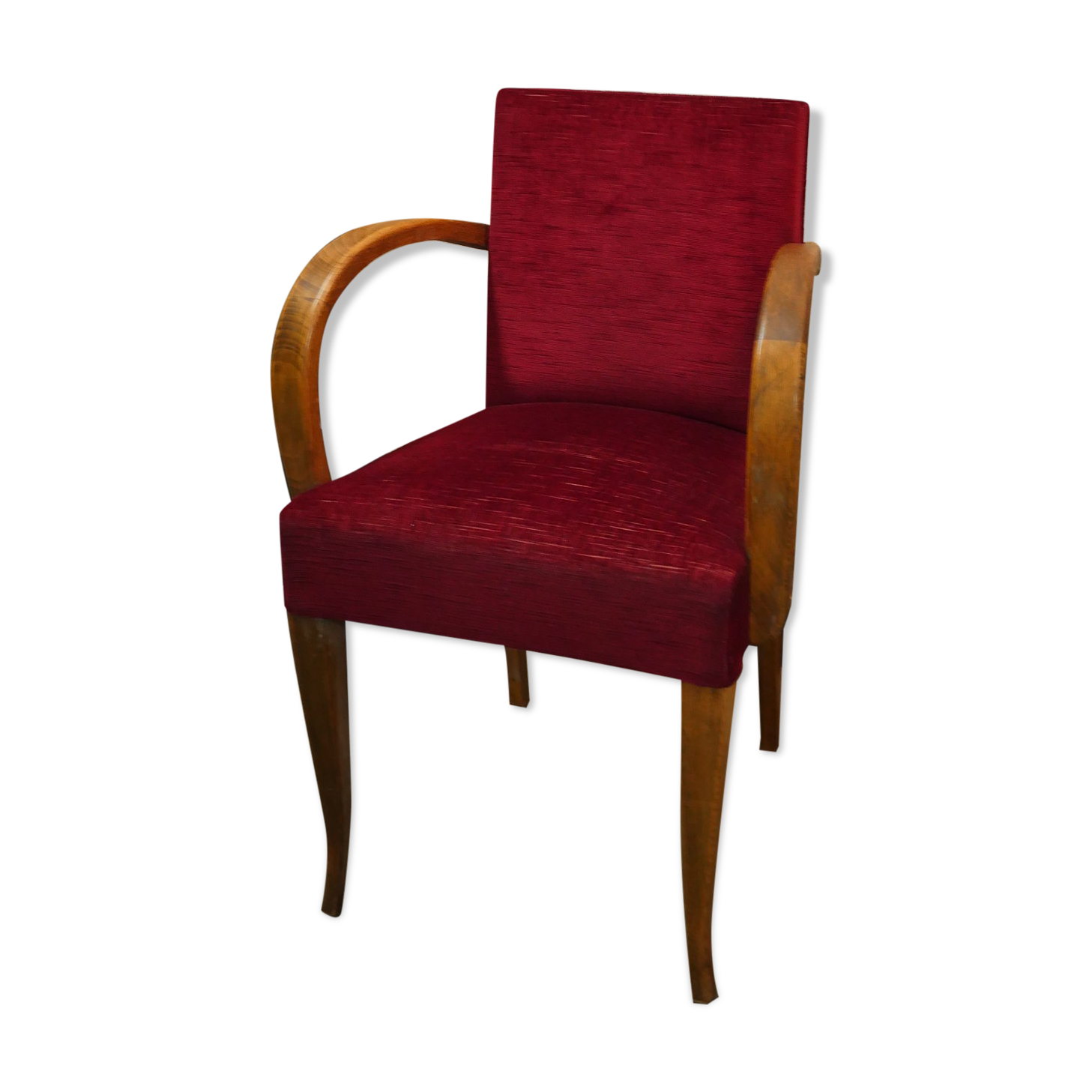 Fauteuil bridge en velours