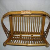 Bamboo folding magazine rack from the 40s - 50s