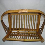 Bamboo folding magazine rack from the 40s - 50s