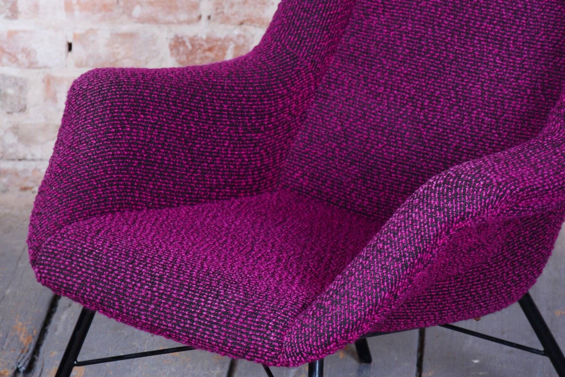 Mid-Century Wingchair in Plastic Fiber from Miroslav Navratil, Czech, 1950s