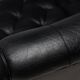 Three-seater sofa "Jupiter" in black leather by Arne Norell, Sweden, 1960.