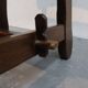 Brutalist fishbone stoelen eikenhout Jaren 70