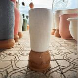 White Tadelakt Pot - Small model - Height 39 cm