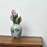 Craquele glaze porcelain Vase, Lyngby Porcelain, 1930-40s