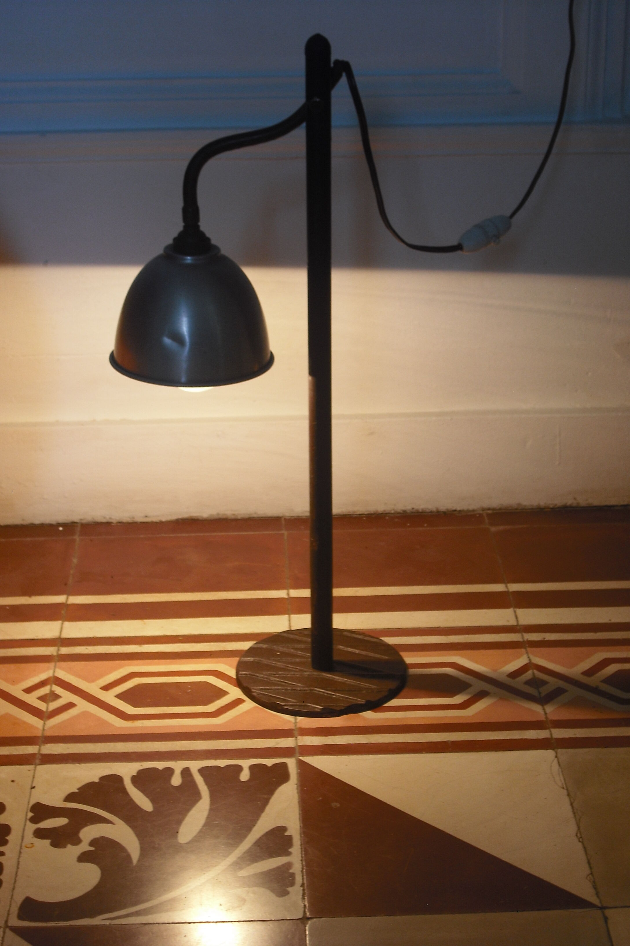 Lamp articulated arm 74 high circa 1930