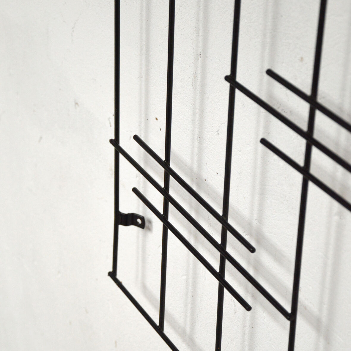 Metal and wood wall coat holders, 1960