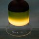 Minimalist glass pendant light Peil & Putzler from the space age