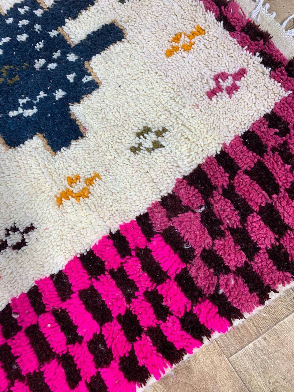 Handmade Moroccan Berber rug 257 X 150 CM