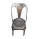 Industrial chair multipl's brushed metal Joseph Mathieu 1930