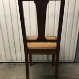 6 Art Deco caned chairs