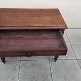 Antique desk or small table in solid carved wood