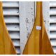 Pair of decorative wooden paddles