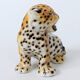 Porcelain leopard statuette, Ronzan, Italy, 1950s