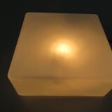 Square ceiling in 1960s white opaline