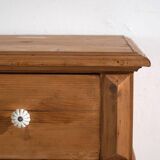 Antique solid pine chest of drawers – European rustic chest of drawers – circa 1900