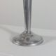 Vintage postmodern art deco revival chromed aluminum candlestick
