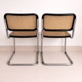 Set of 4 vintage Cesca B32 chairs by Marcel Breuer