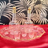 tray carafes and glasses