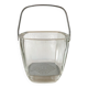 Strömbergshyttan vintage glass and stainless steel ice bucket