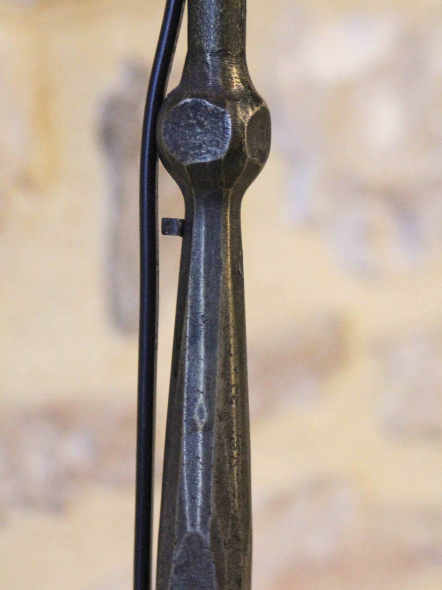 Wrought iron floor lamp