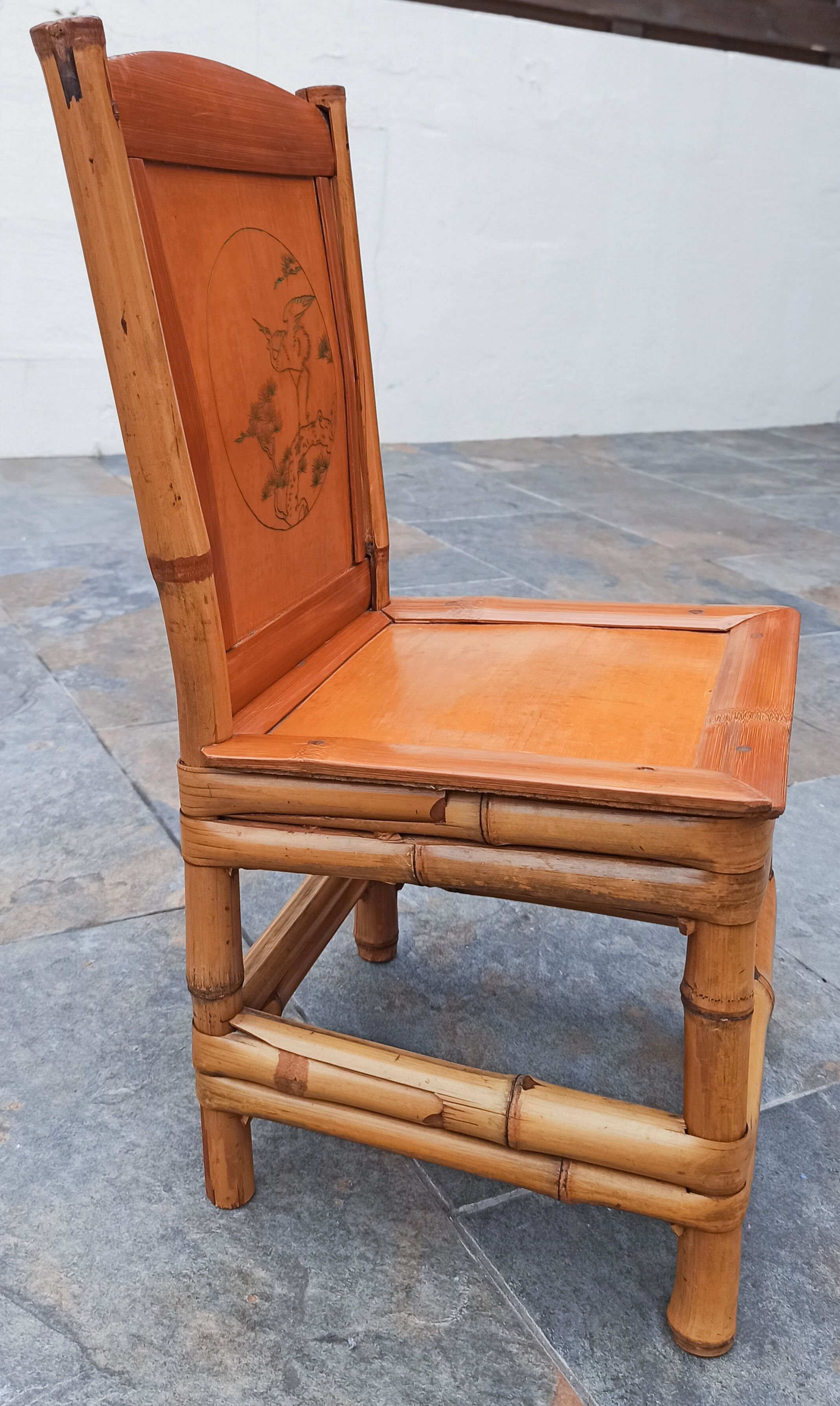Vintage bamboo chair