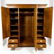 Large Art Nouveau cabinet in marquetry oak 1918-1930