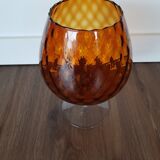 Amber glass cup
