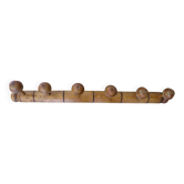 Vintage - wall-mounted coat rack - 6 hooks - 80s
