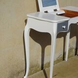 Small white and grey wooden dressing table