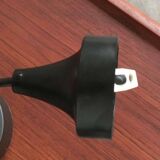 Suspended glass and chrome chandelier model P105 from the 1960s in German Space Age style by Staff, set of 2.