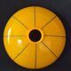Vintage orange lampshade from the 70s – opaline glass – Space Age style A610