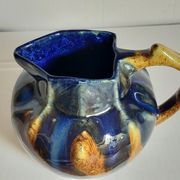 Pichet art nouveau terre émaillée début XXème