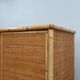 Vintage Dal Vera bamboo & rattan freestanding wardrobe 1970s