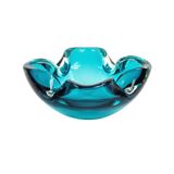 Bol ou cendrier en verre de Murano attribué à Flavio Poli, Italie, années 1960