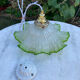 Vintage pleated pendant light 1900