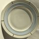 7 Dessert plates + dish in fine sky blue porcelain