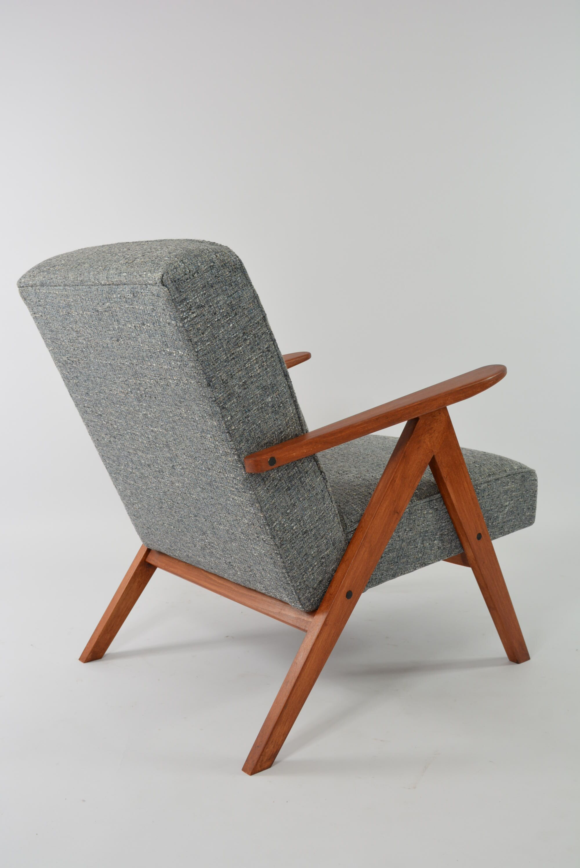 Armchair kompas blue gray mottled