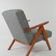 Armchair kompas blue gray mottled