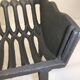 Old cast iron log holder andiron fireplace cornucopia pine cone