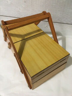 Wood sewing box